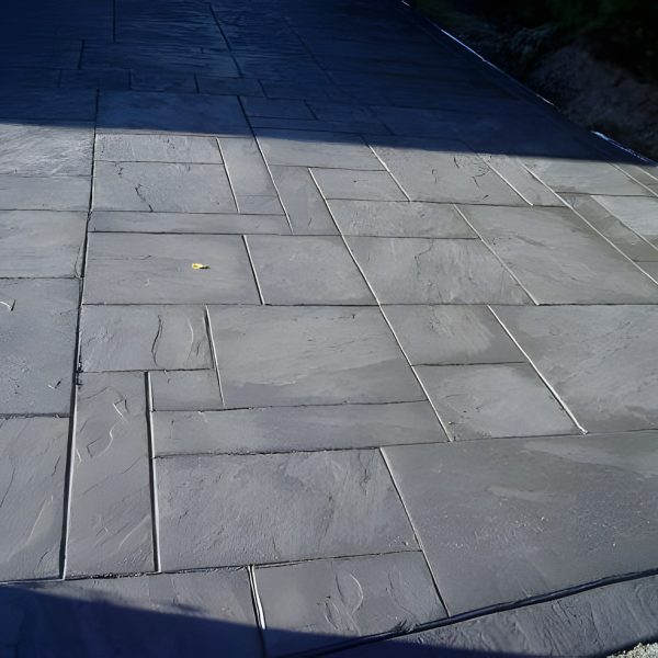 Mönsterbetong i mönstret Yorkstone